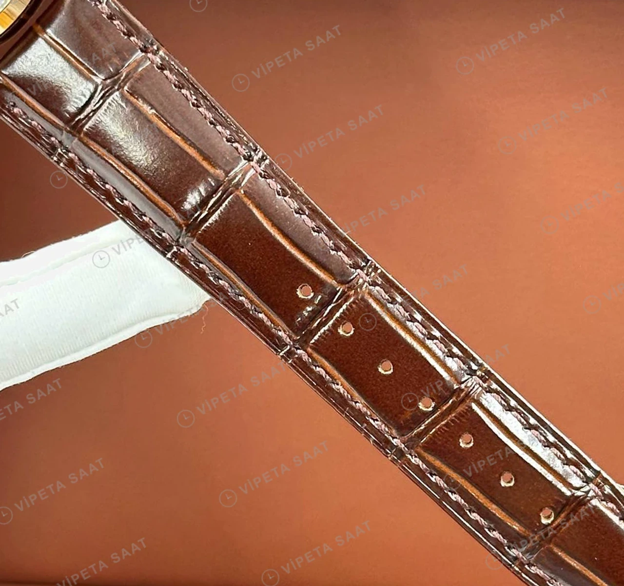 Blancpain Villeret Rose Tourbillon Kadran Deri Super Clone ETA Saat detay 4