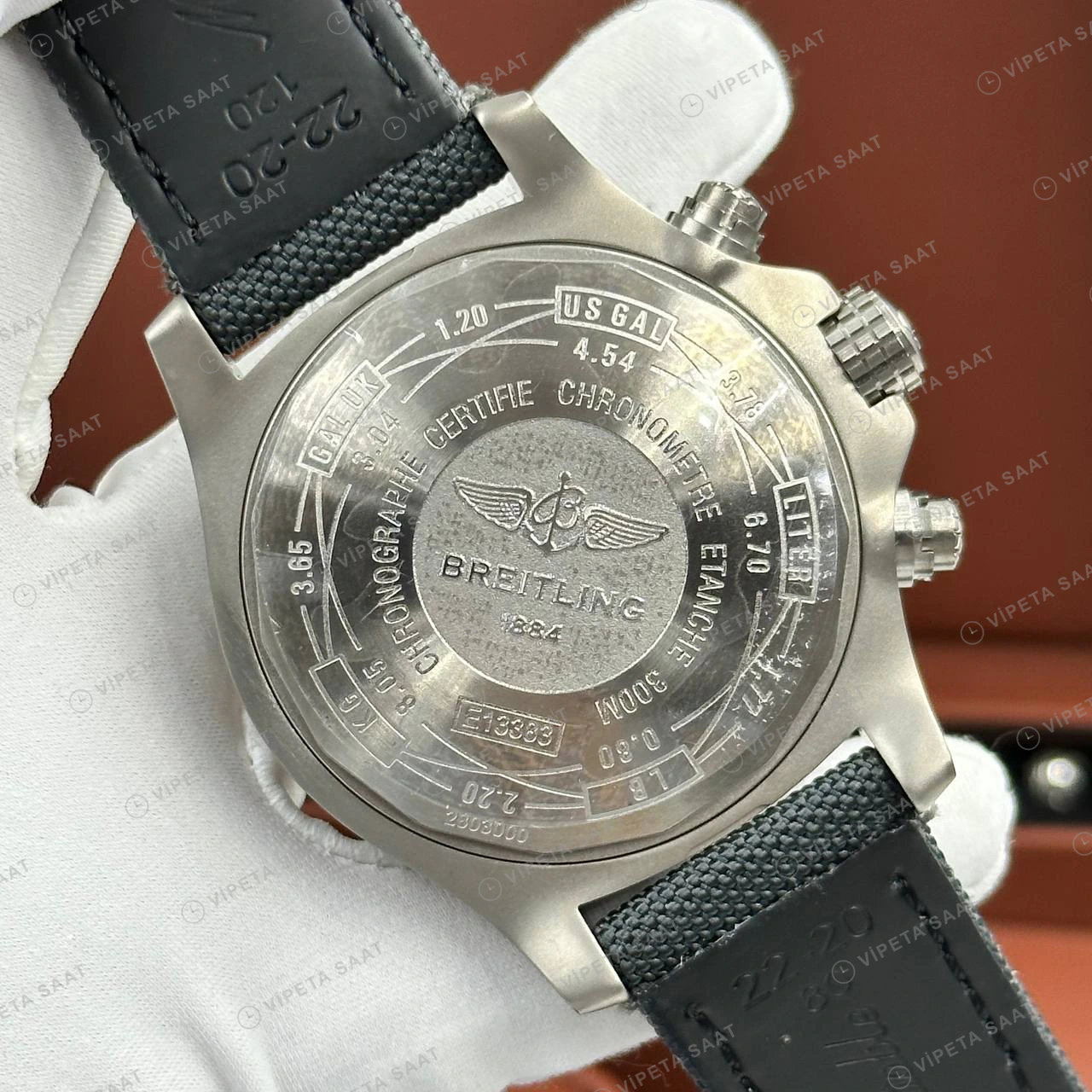 Breitling Avenger B01 44 mm Siyah Kronograf Kauçuk AB0147101B1X1 Super Clone ETA Eta Saat detay 6