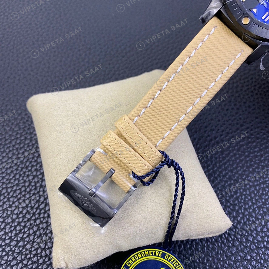 Breitling Avenger Siyah Kasa Siyah Kadran Nato Kordon Super Clone Eta Eta Saat detay 4