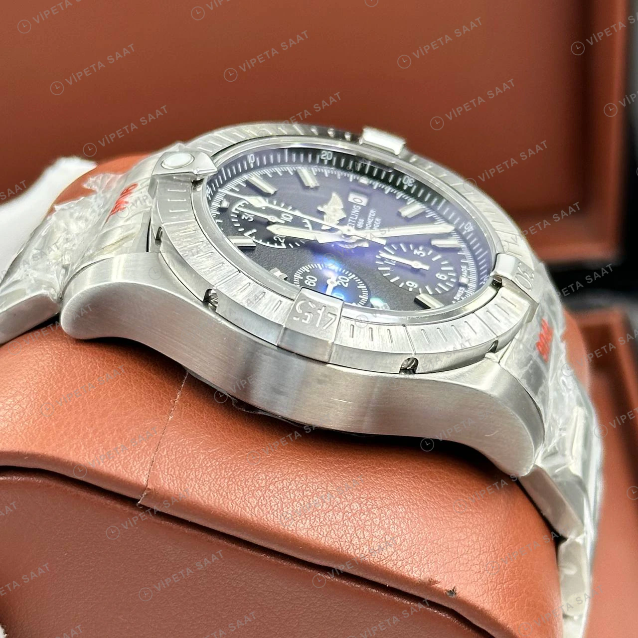 Breitling Chronomat B01 42 mm Çelik Yan Görsel AB0134101B1A1 Super Clone ETA Eta Saat detay 3