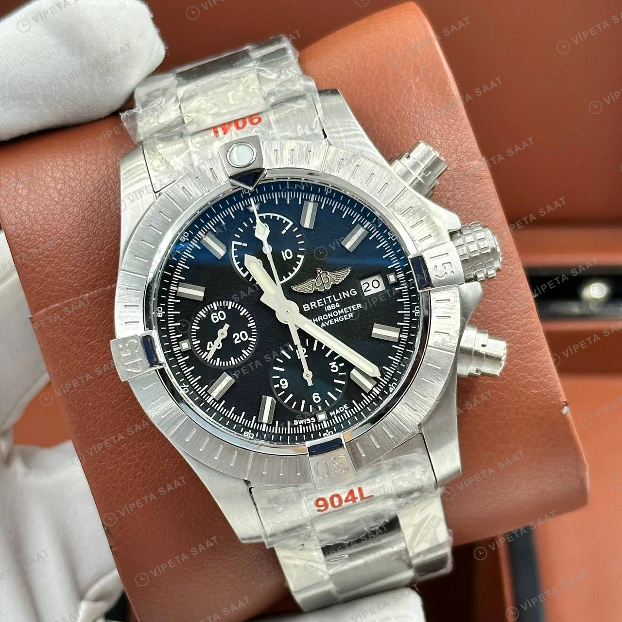 Breitling Chronomat B01 42 mm Çelik Yan Görsel AB0134101B1A1 Super Clone ETA Eta Saat detay 4