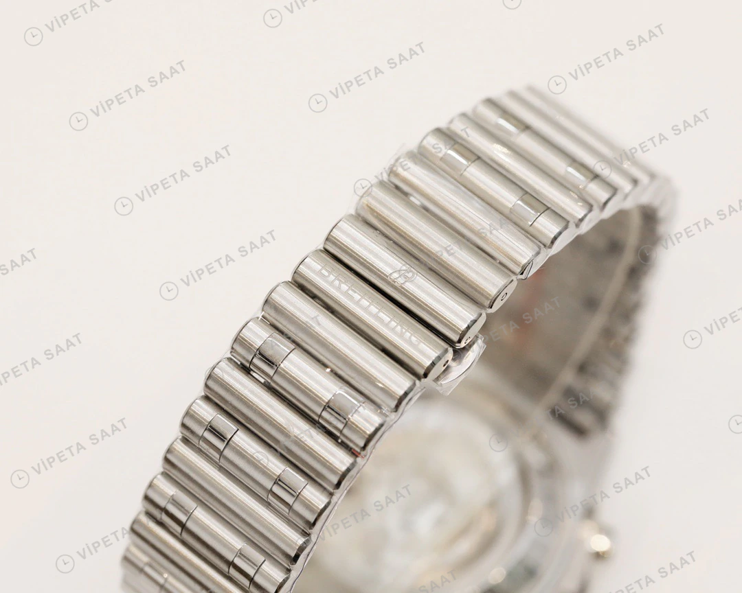 Breitling Chronomat Yesil Kadran Celik Kordon Super Clone Eta Eta Saat detay 4
