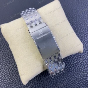 Breitling GMT-Master II Premier Gümüş Kadran Celik Kasa Celik Kordon Super Clone Eta Eta Saat karşıdan görünüm