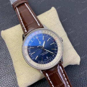 Breitling Navitimer Mavi Kadran Kahverengi Deri Super Clone Eta Eta Saat detay 6