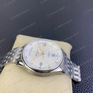 Breitling Premier Gumus Kadran Celik Kasa Celik Kordon Super Clone Eta Saat görünüm 1