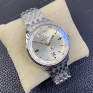 Breitling Premier Gumus Kadran Celik Kasa Celik Kordon Super Clone Eta Saat görünüm 5