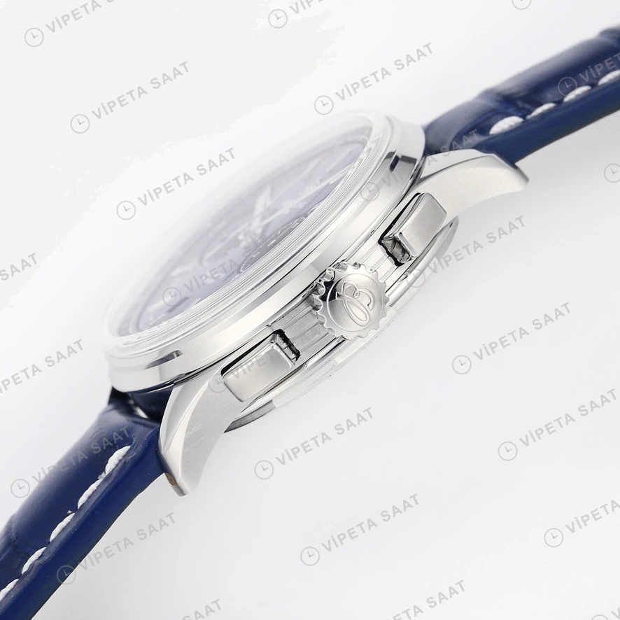 Breitling Premier Mavi Kadran Mavi Deri Super Clone Eta Eta Saat detay 6
