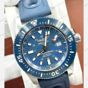 Breitling Superocean 44 mm Mavi Kronograf Kauçuk A13375211C1S1 Super Clone ETA Eta Saat detay 6