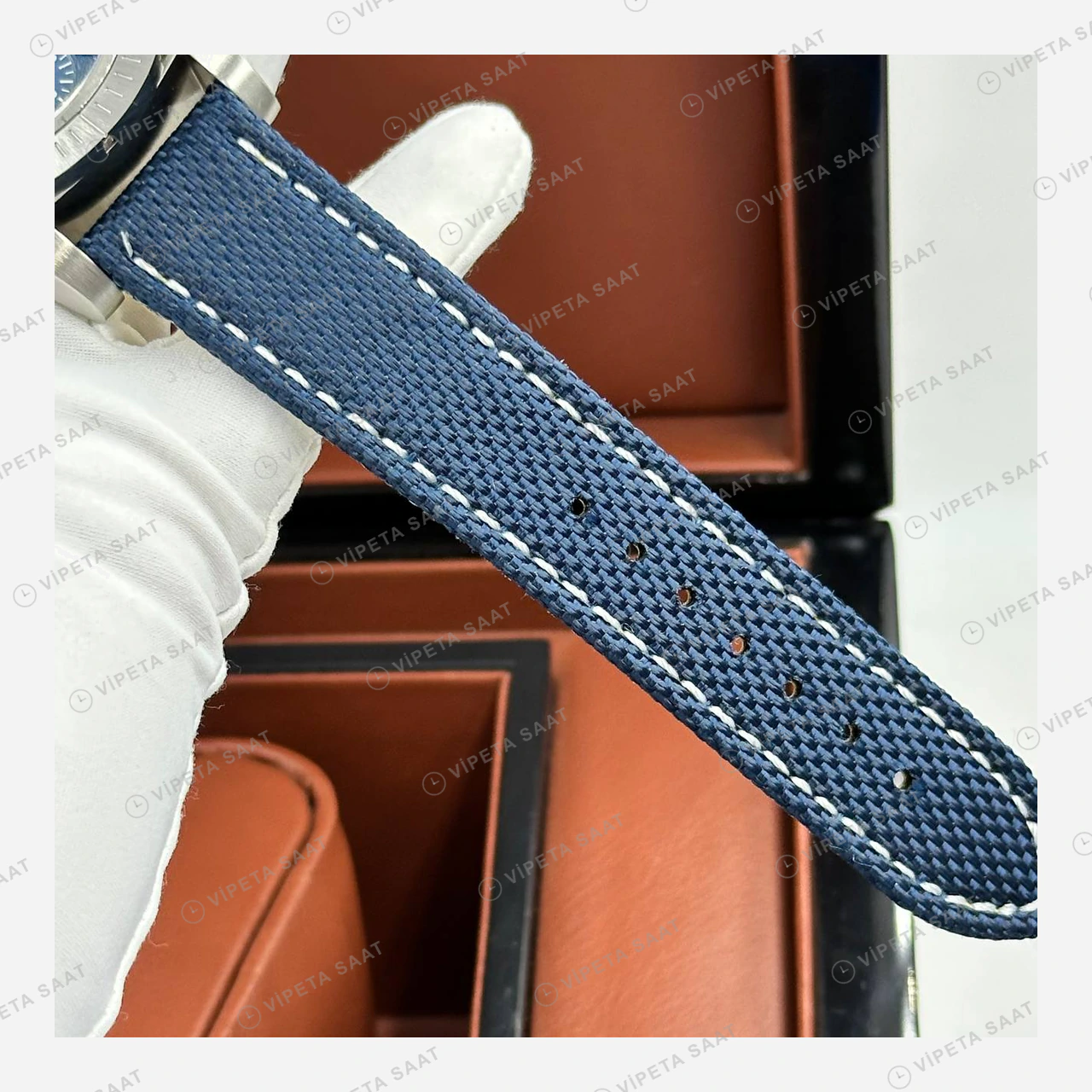 Breitling Superocean Automatic 42 mm Mavi Kadran Nato A17375211C1S1 Super Clone ETA Eta Saat detay 4