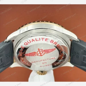 Breitling Superocean Automatic 42 mm Siyah Rose Dalış Kauçuk A17375211B1S1 Super Clone ETA Eta Saat detay 3