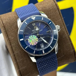 Breitling Superocean Heritage 42 mm Mavi Kadran Kauçuk AB2032321C1S1 Super Clone ETA Eta Saat detay 3