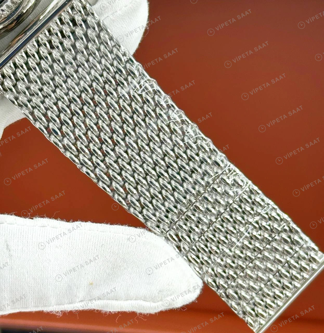 Breitling Superocean Heritage B01 42 mm Krem Kronograf Hasır Kordon AB0162121E1S1 Super Clone ETA Eta Saat detay 5