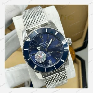 Breitling Superocean Heritage B01 42 mm Mavi Kronograf Hasır Gece AB0156161C1S1 Super Clone ETA Eta Saat detay 4