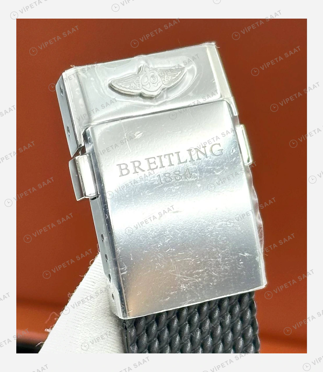 Breitling Superocean Heritage B01 42 mm Mavi Kronograf Hasır Kordon Super Clone ETA Saat BRT0048 Super Clone ETA detay 6