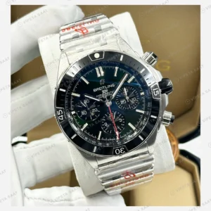 Breitling Superocean Heritage B01 42 mm Siyah Kronograf Çelik Parlak AB0156161B1S1 Super Clone ETA Eta Saat detay 3