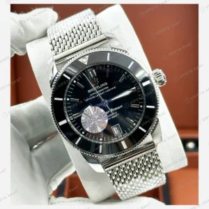 Breitling Superocean Heritage B01 42 mm Siyah Kronograf Hasır Düz AB0156161B1S1 Super Clone ETA Eta Saat detay 5
