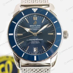 Breitling Superocean Heritage Mavi Kadran Mavi Bezel Celik Kordon Super Clone Eta Eta Saat detay 3