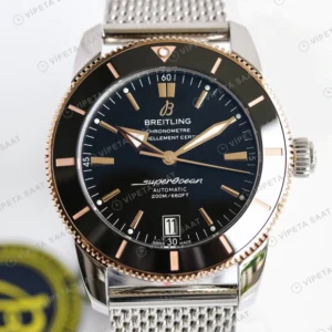 Breitling Superocean Heritage Siyah Kadran Rose Altin Detay Celik Kordon Super Clone Eta Eta Saat detay 3