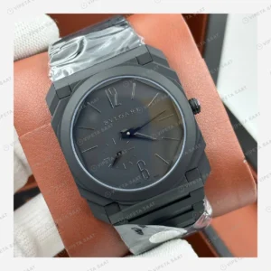 Bulgari Octo Finissimo Siyah Kadran Çelik Super Clone ETA Eta Saat yan görünüm
