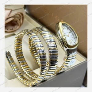 Bulgari Serpenti Altın Elmas Taşlı Sarmal Super Clone ETA Eta Saat detay 3