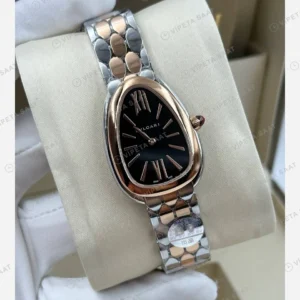 Bulgari Serpenti Çelik Kordon Gümüş Bileklik Super Clone ETA Eta Saat detay 5