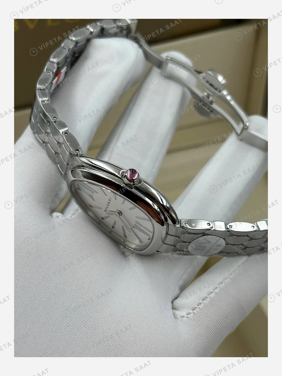 Bulgari Serpenti Çelik Kordon Yan Görsel Super Clone ETA Eta Saat detay 3