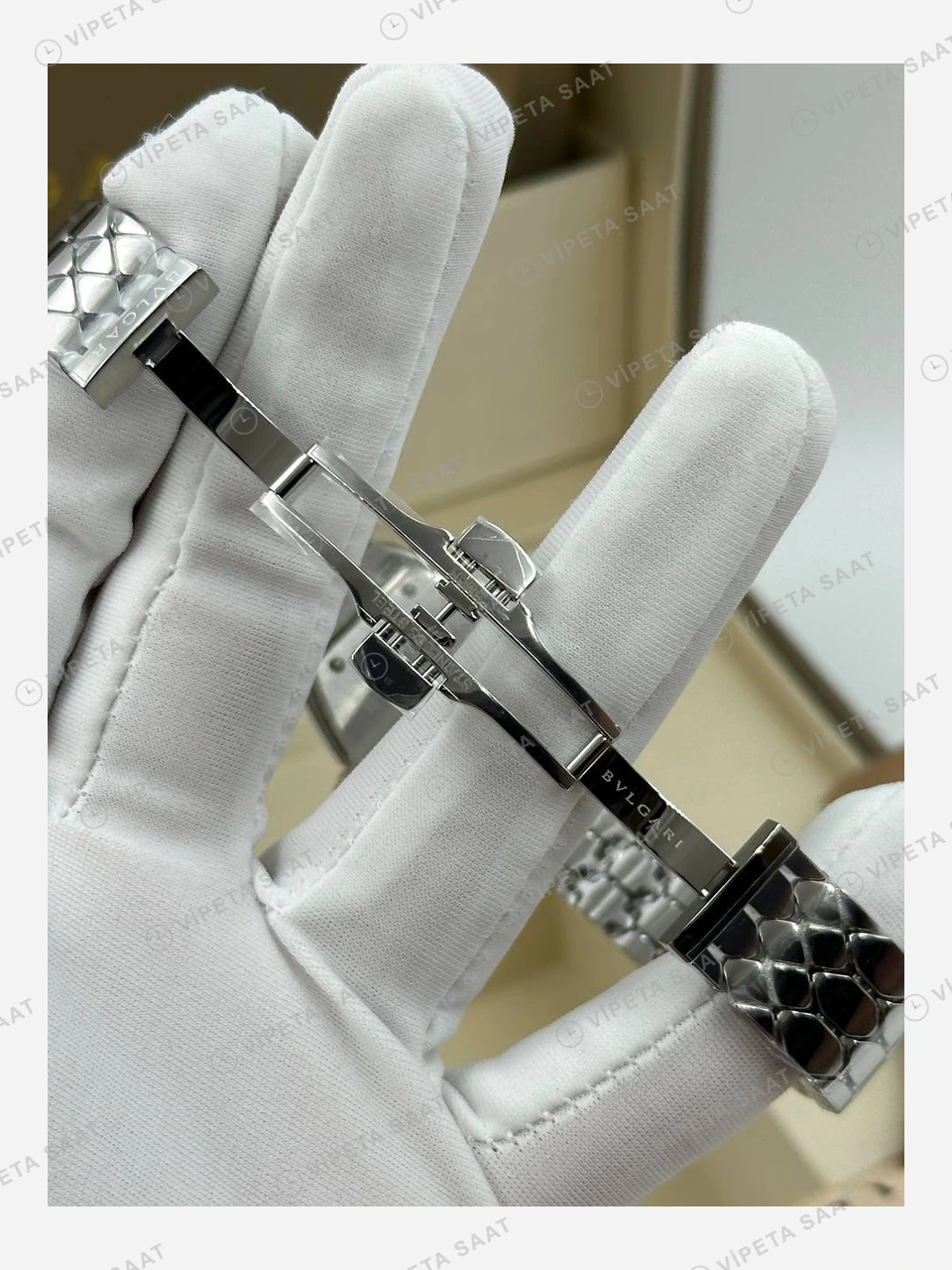 Bulgari Serpenti Çelik Kordon Yan Görsel Super Clone ETA Eta Saat detay 6