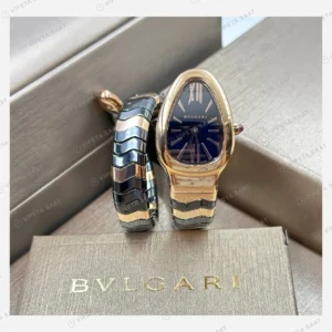 Bulgari Serpenti Çift Renk Siyah Kadran Super Clone ETA Eta Saat yan görünüm