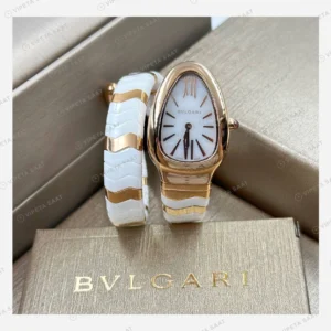 Bulgari Serpenti Rose Beyaz Kadran Super Clone ETA Eta Saat detay 3