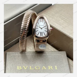 Bulgari Serpenti Tubogas Rose Siyah Kadran Super Clone ETA Eta Saat detay 3