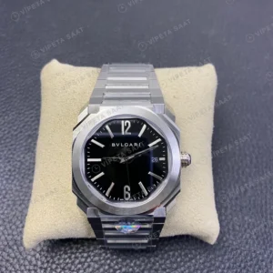 Bvlgari Octo Siyah Kadran Celik Kordon Super Clone Eta Saat görünüm 6