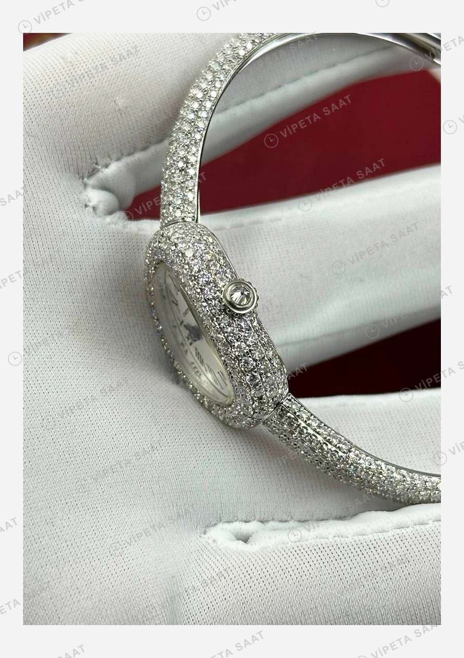 Cartier Baignoire Oval Kutu Display Super Clone ETA Eta Saat detay 5