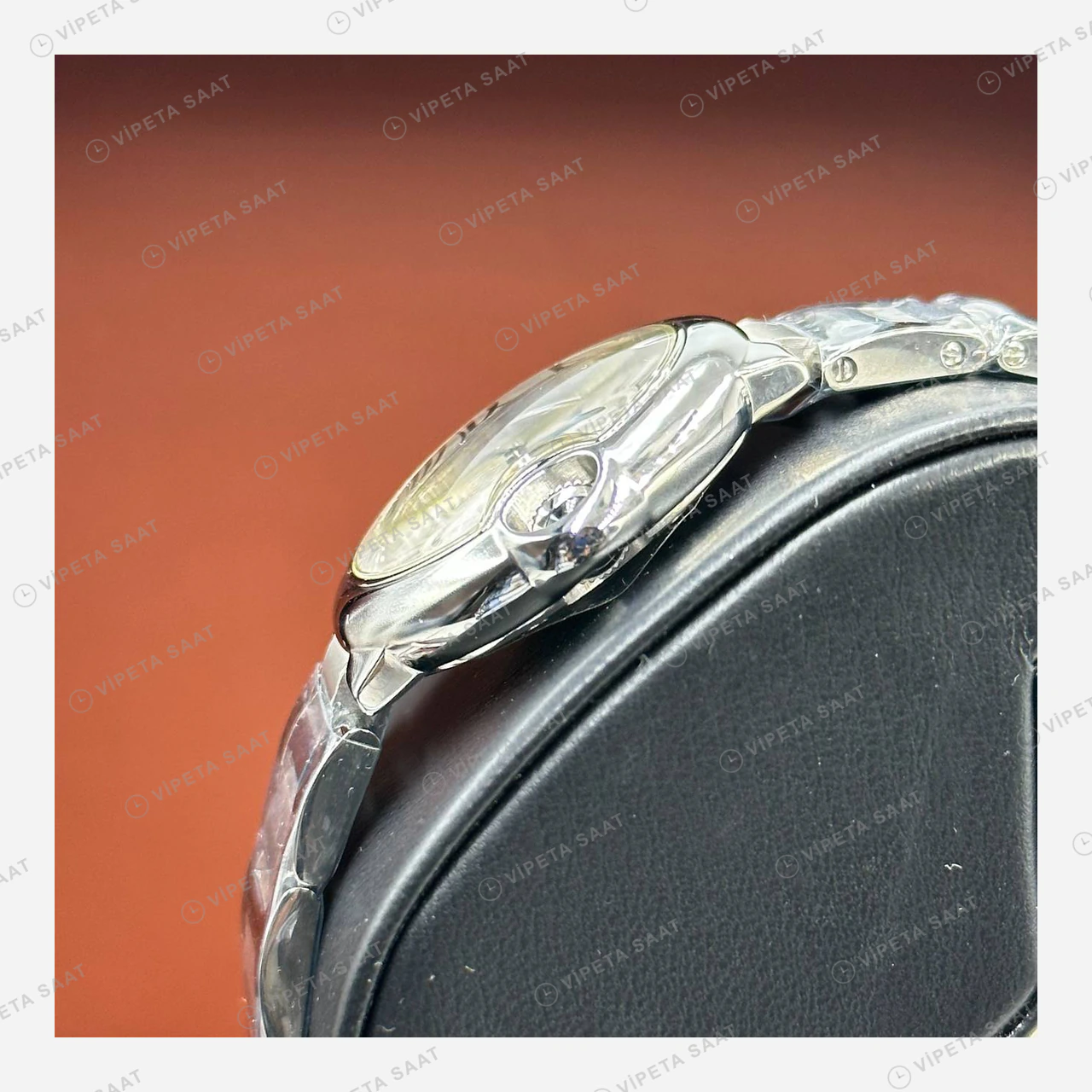 Cartier Ballon Bleu Beyaz Kadran Çelik Super Clone ETA Eta Saat detay 3