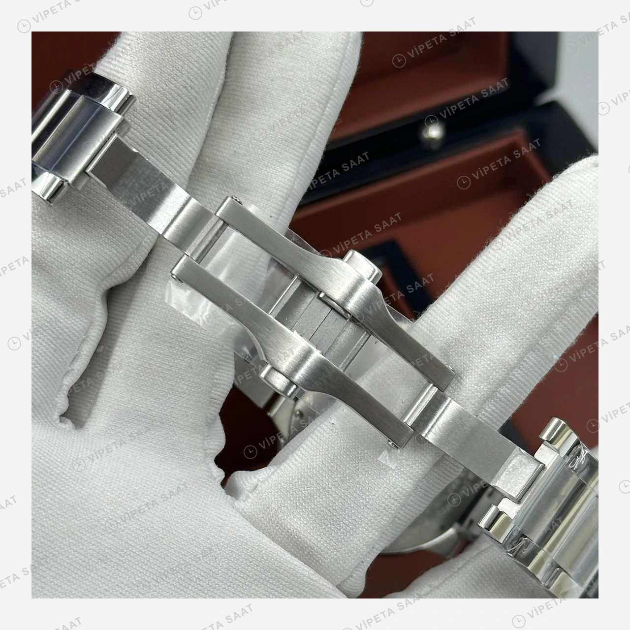 Cartier Ballon Bleu Mavi Kadran Çelik Super Clone ETA Eta Saat detay 6