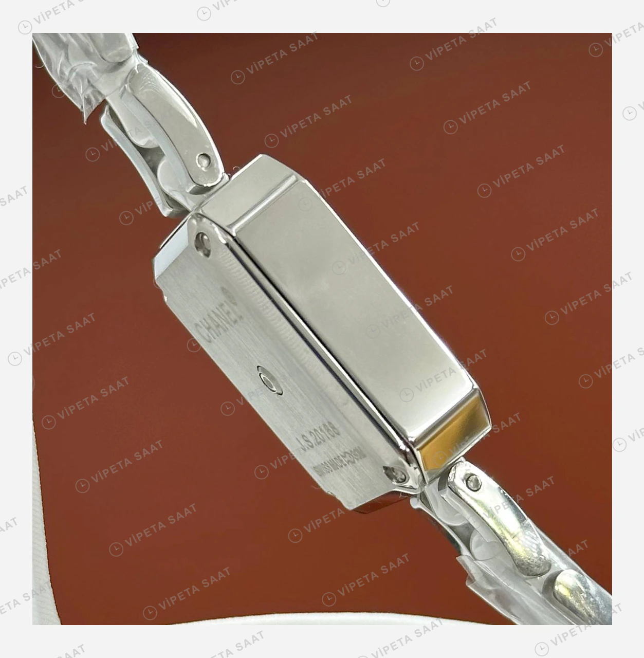 Cartier Lady Elmas Taşlı Çelik Mini Super Clone ETA Eta Saat detay 3
