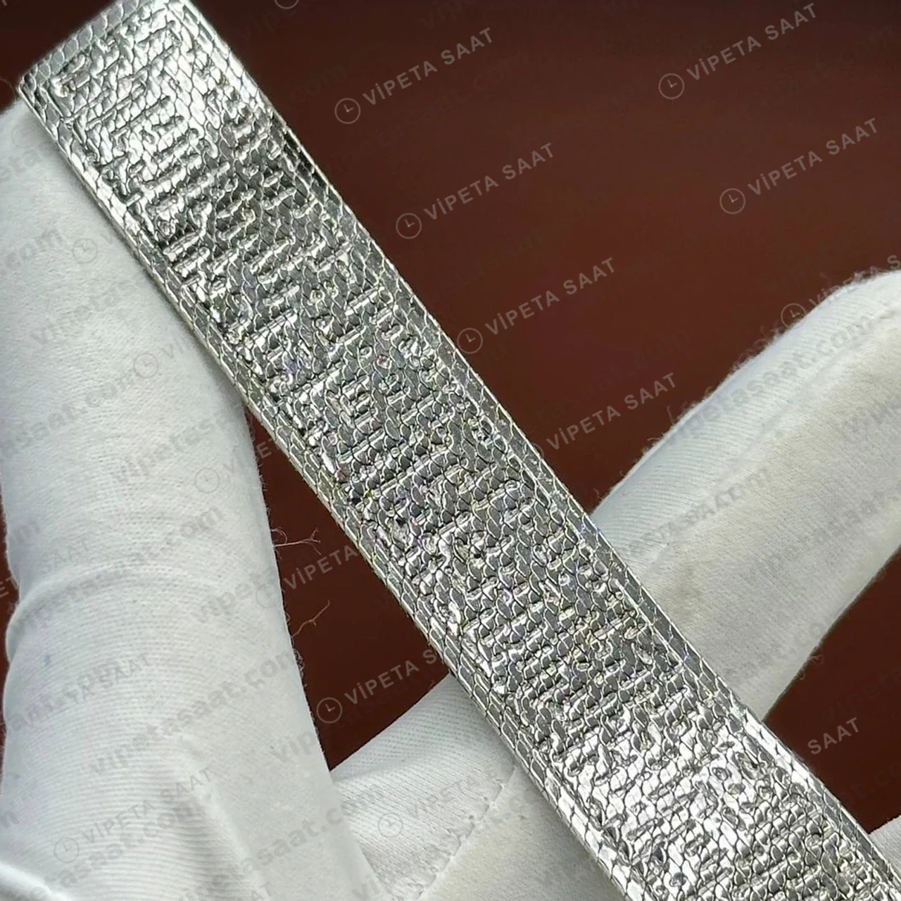 Chanel Boy-Friend Tweed Kordon Bileklik Super Clone ETA Saat detay 6