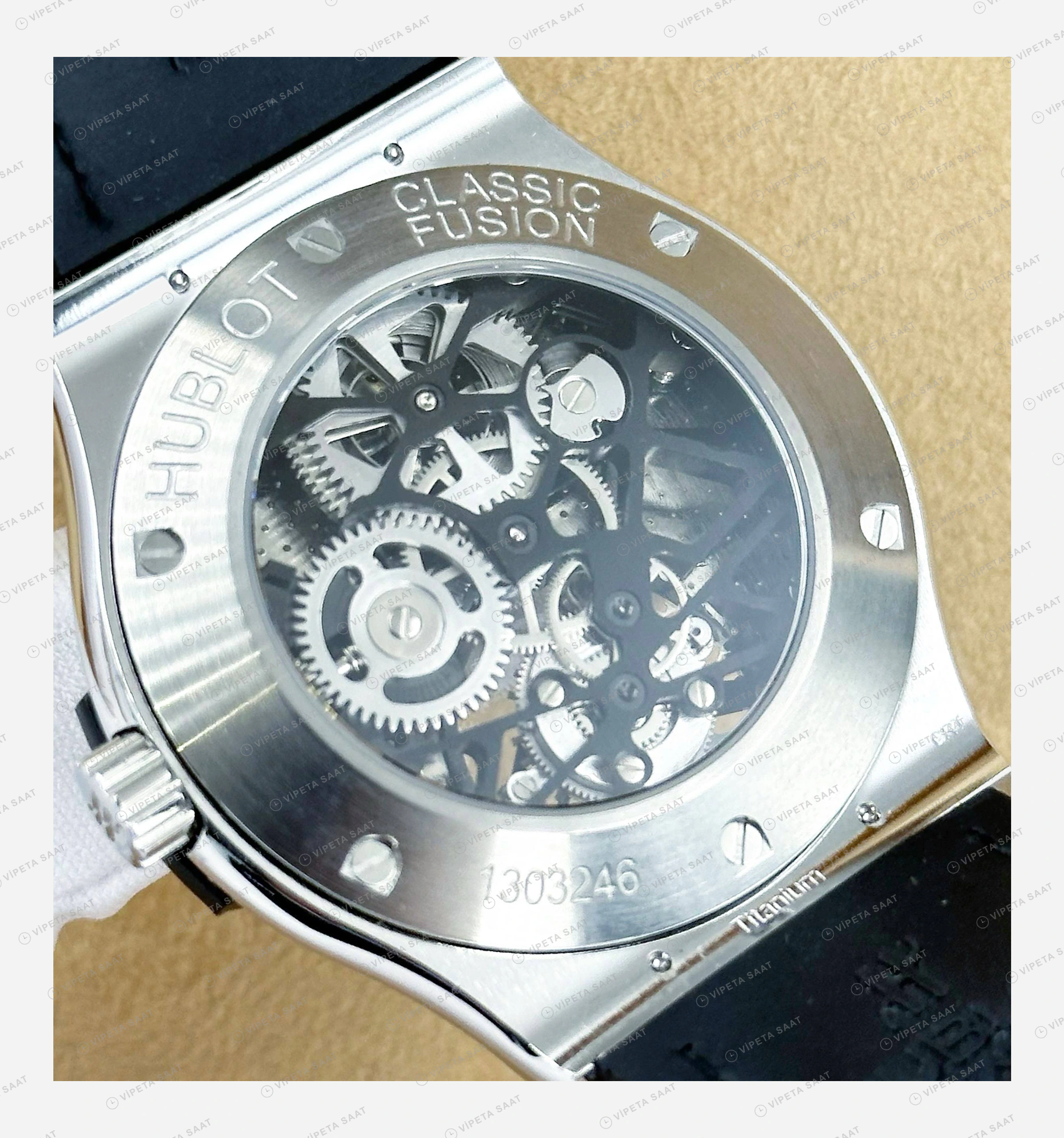 Hublot Big Bang Gümüş Pave Tourbillon Elmas Taşlı Super Clone ETA Eta Saat detay 6