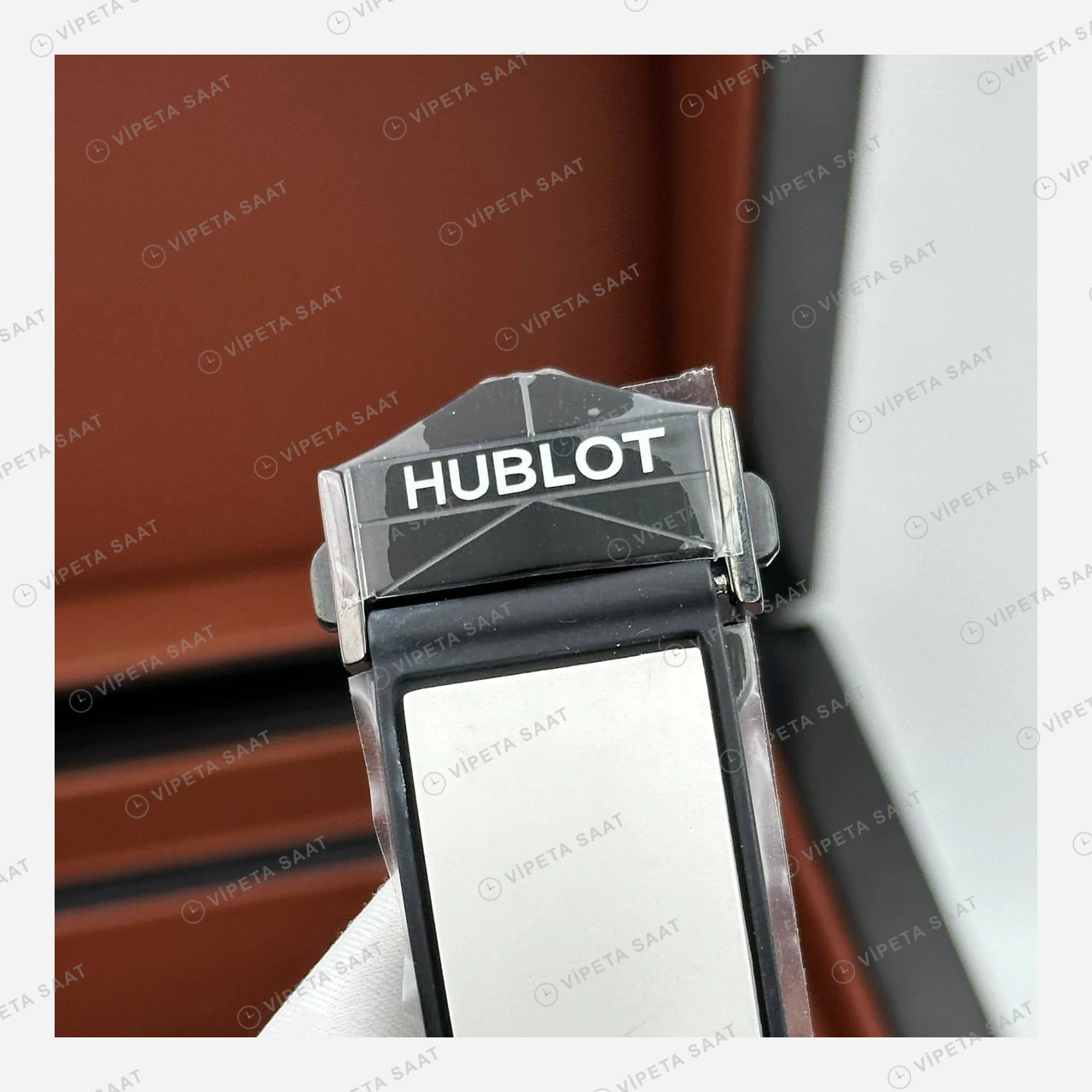 Hublot Big Bang Sang Bleu Beyaz Geometrik Skeleton Kauçuk Super Clone ETA Eta Saat detay 3