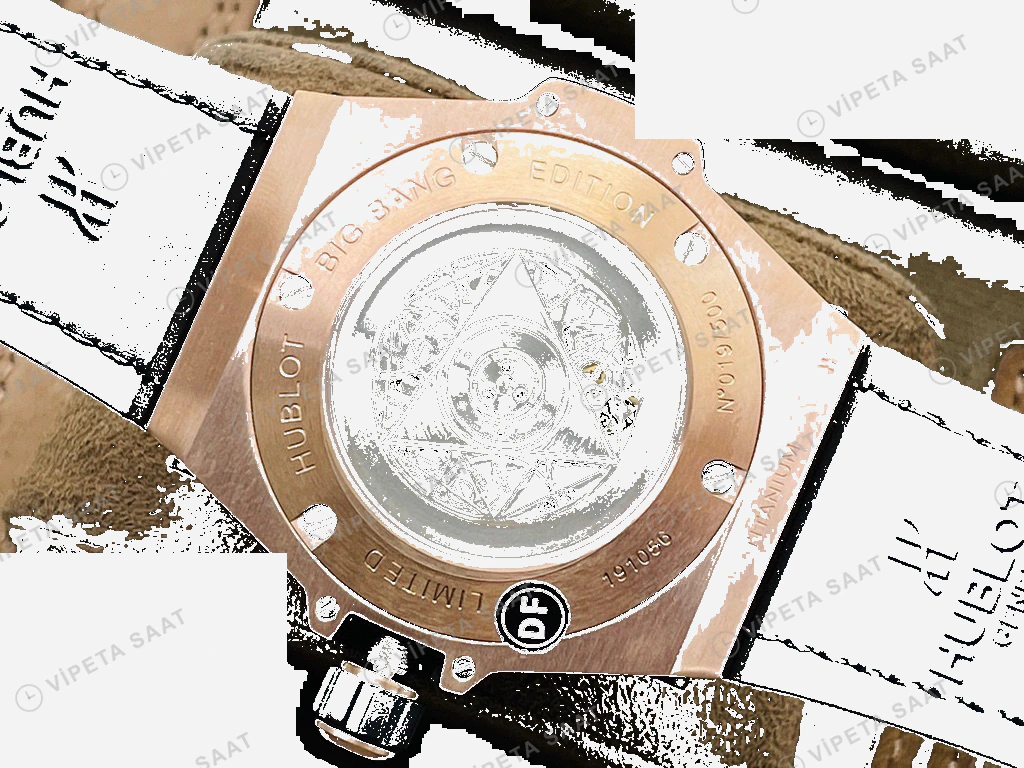 Hublot Big Bang Sang Bleu Rose Kasa Siyah Kadran Siyah Deri Super Clone Eta Eta Saat detay 10