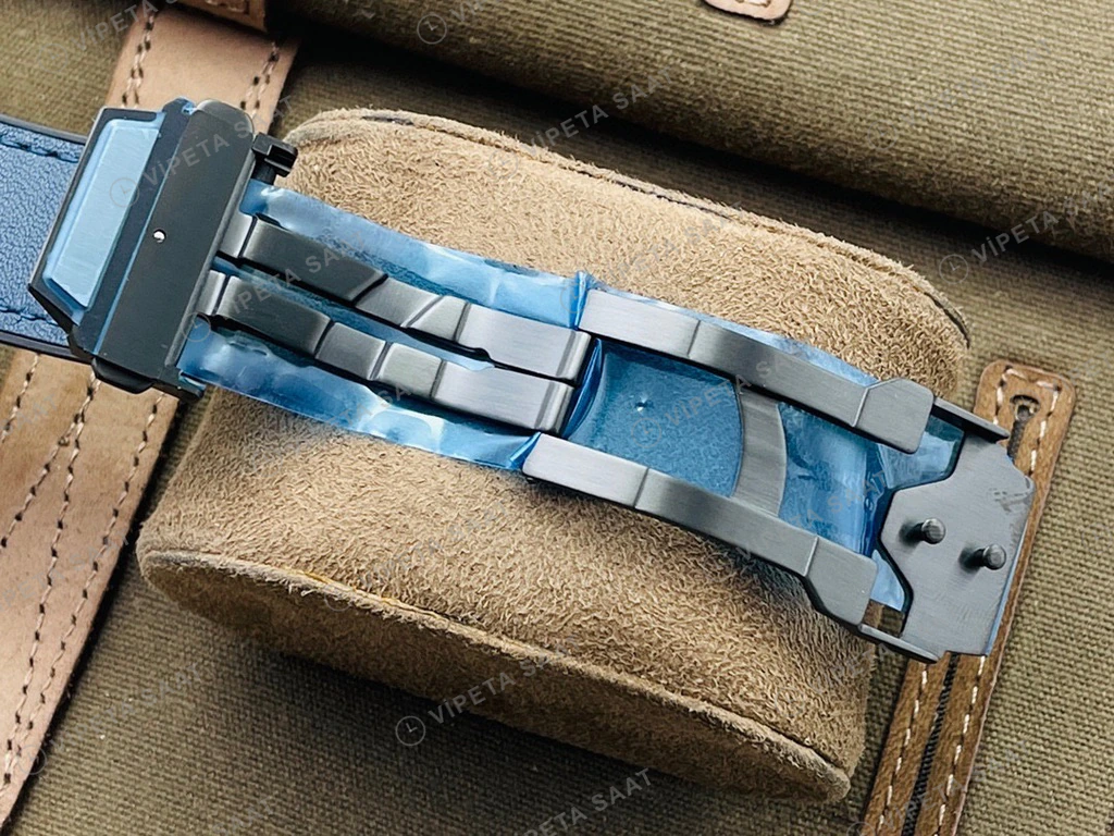 Hublot Big Bang Sang Bleu Rose Kasa Siyah Kadran Siyah Deri Super Clone Eta Eta Saat detay 5