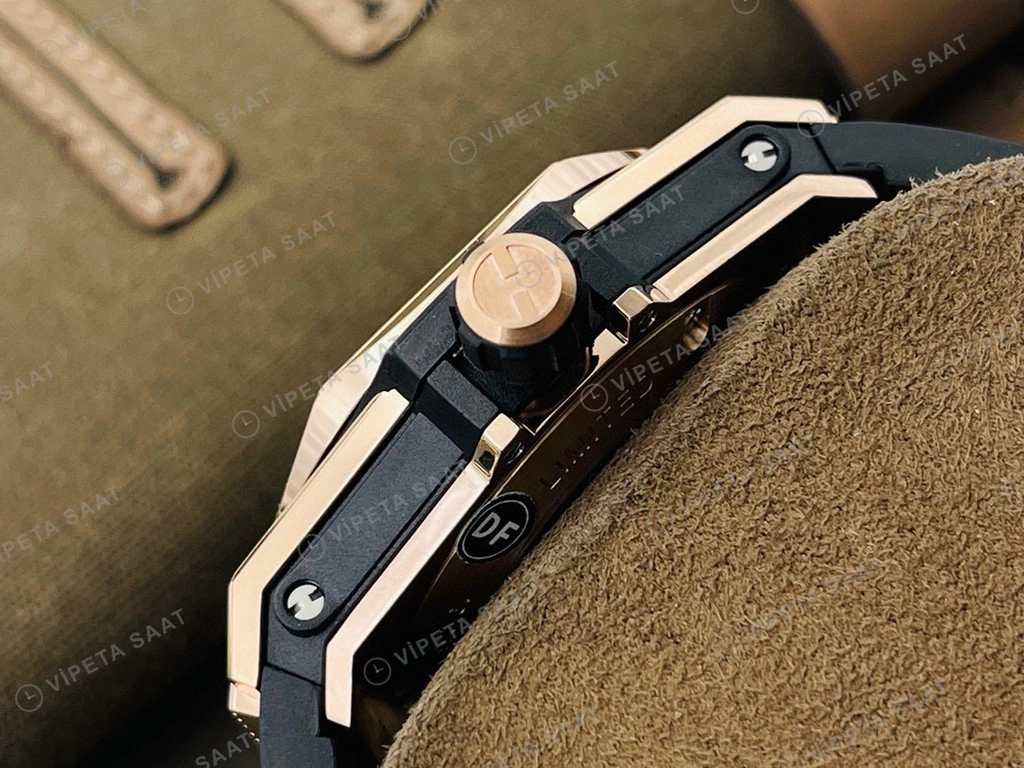 Hublot Big Bang Sang Bleu Rose Kasa Siyah Kadran Siyah Deri Super Clone Eta Eta Saat detay 6
