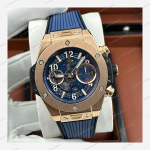 Hublot Big Bang Unico Bronz Kahve Skeleton Kronograf Super Clone ETA Eta Saat detay 5