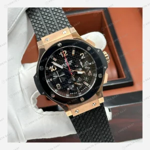 Hublot Big Bang Unico Rose Skeleton Kronograf Kauçuk Super Clone ETA Eta Saat detay 7