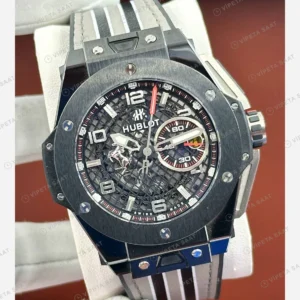 Hublot Big Bang Unico Titanyum Skeleton Kronograf Kauçuk Super Clone ETA Eta Saat detay 5
