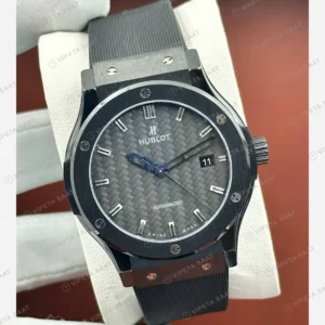 Hublot Classic Fusion Karbon Gri Kadran Deri Super Clone ETA Eta Saat detay 3