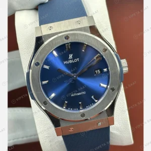 Hublot Classic Fusion Mavi Kadran GMT Kauçuk Super Clone ETA Eta Saat detay 3
