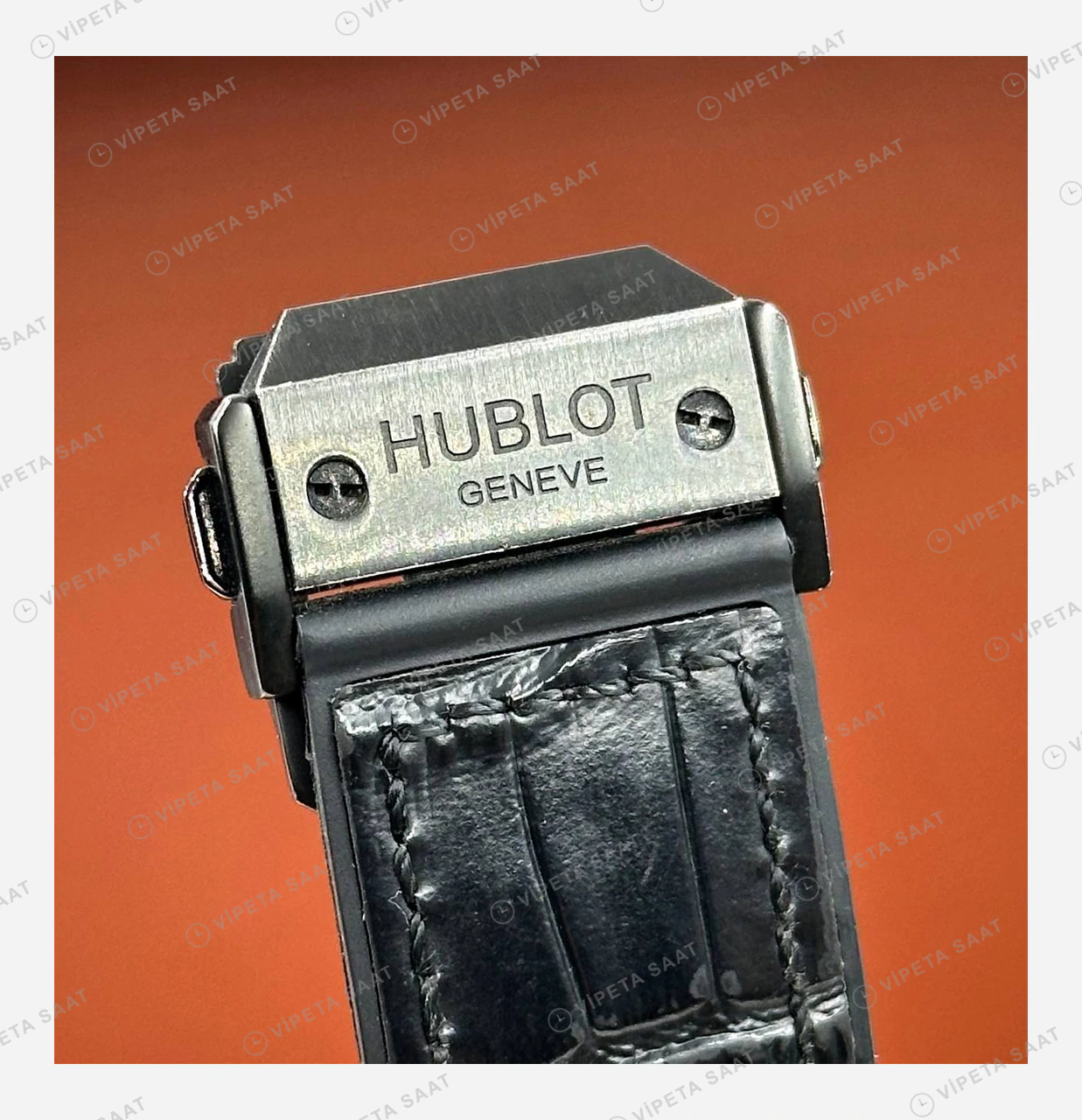 Hublot Classic Fusion Mavi Tourbillon Kadran Deri Super Clone ETA Eta Saat detay 3