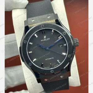 Hublot Classic Fusion Siyah Seramik Kadran Kauçuk Super Clone ETA Eta Saat detay 4