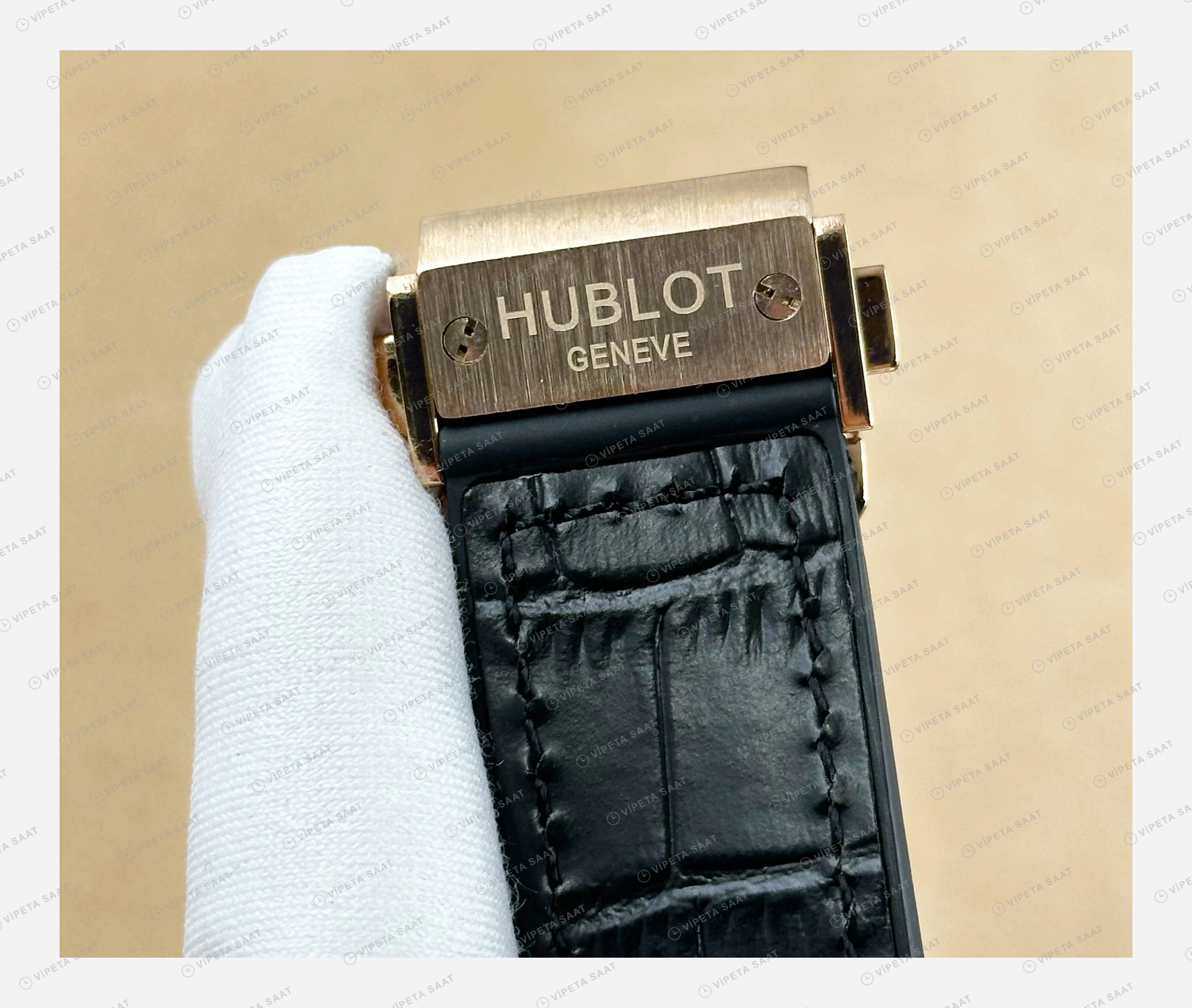 Hublot Spirit of Big Bang Rose Skeleton Kronograf Kauçuk Super Clone ETA Eta Saat detay 4