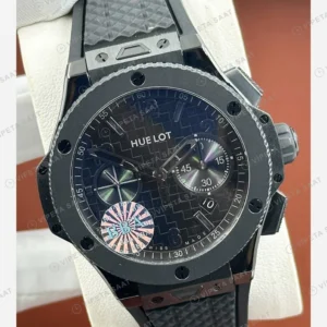 Hublot Spirit of Big Bang Siyah Seramik Skeleton Kauçuk Super Clone ETA Eta Saat yan görünüm